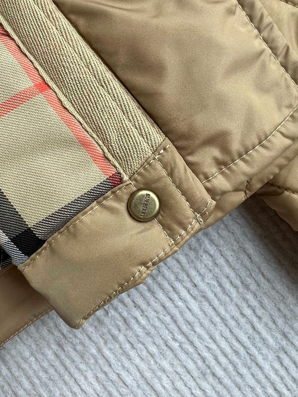 Bur 25 Quilted Jacket Dark Beige Polyester 300087