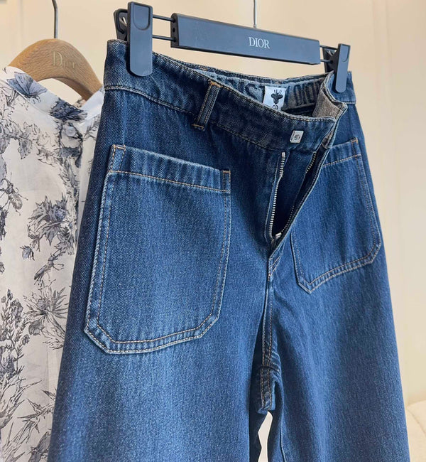 CD 25 Straight-leg Jeans Blue Cotton