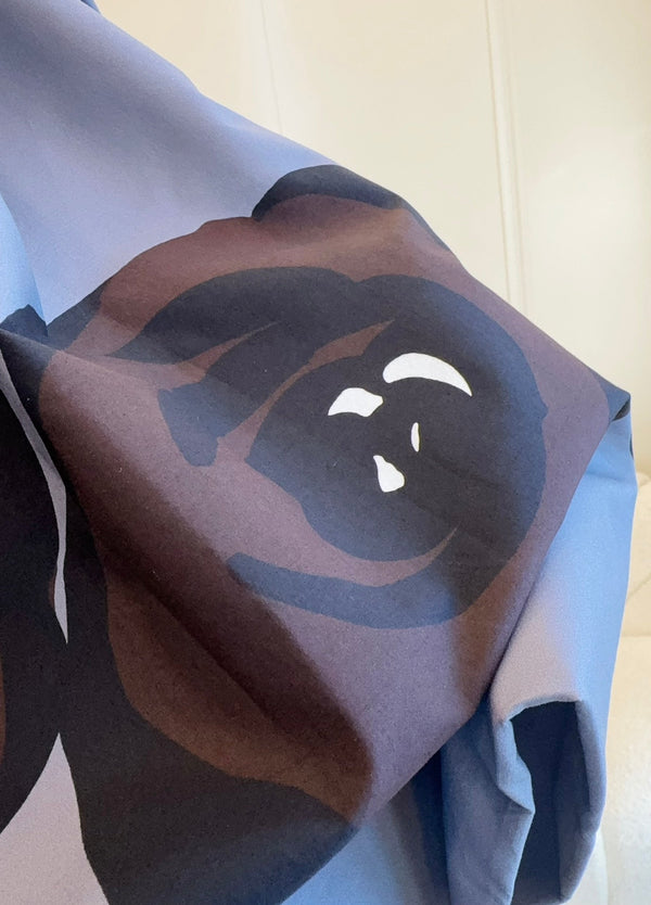 Gonna Miu Miu 25 Floral Fluffy in cotone grigio