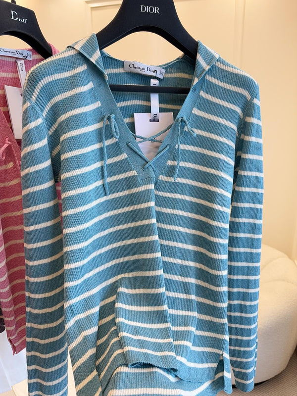 CD 25 Striped Long Sleeve Shirt Cotton