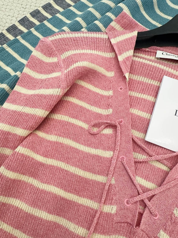 CD 25 Striped Long Sleeve Shirt Cotton