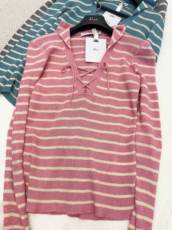 CD 25 Striped Long Sleeve Shirt Cotton