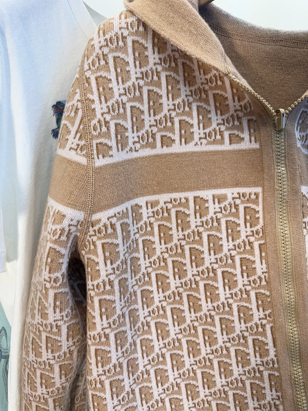 CD 25 Hooded Jacket Nude Beige 2 Sides Cashmere