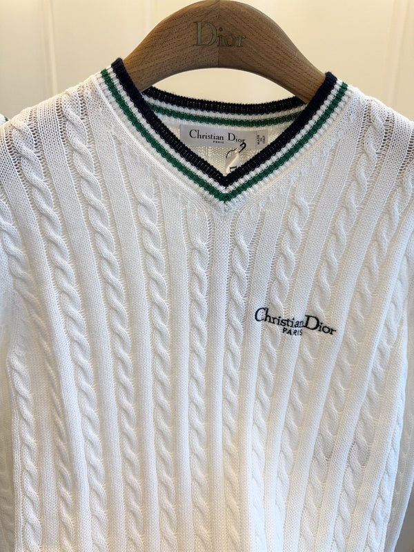 CD 25 Knitted Sweater White Wool 279005