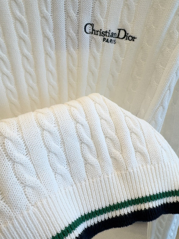 CD 25 Knitted Sweater White Wool 279005