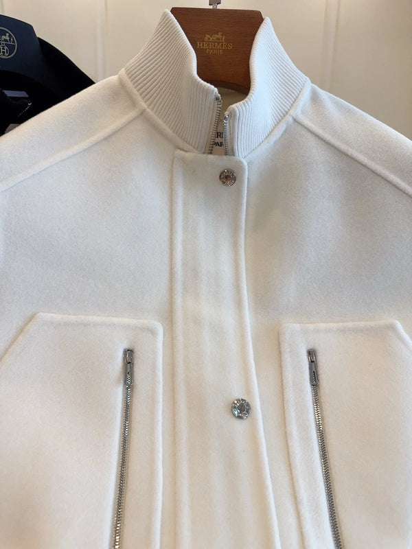 HM 25 Cashmere Embroidered Leather Vest