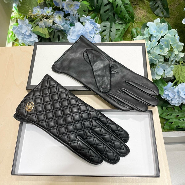 TOUCHSCREEN GLOVES IN BLACK LAMBSKIN 427401