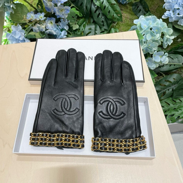 GLOVES IN BLACK LAMBSKIN 463822