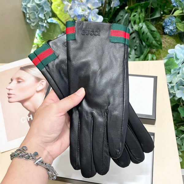 TOUCHSCREEN GLOVES WITH WEB IN BLACK SHEEPSKIN 464982