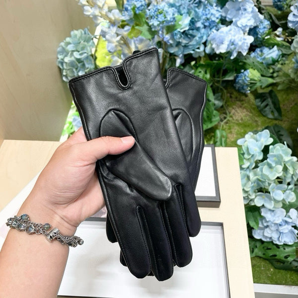 TOUCHSCREEN GLOVES IN BLACK LAMBSKIN 464986