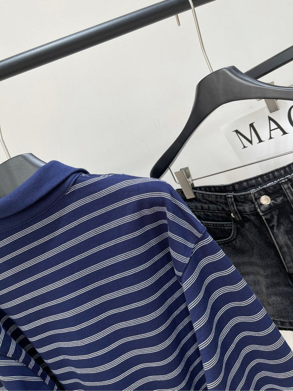 Miu Miu 25 Polo Shirt Knitted Cotton Terry 296555