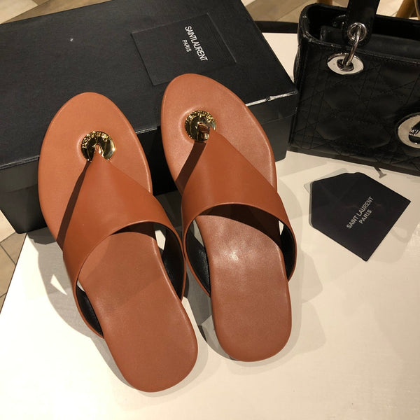 INFRADITO PIATTO IN PELLE DI VITELLO MARRONE BRONZO