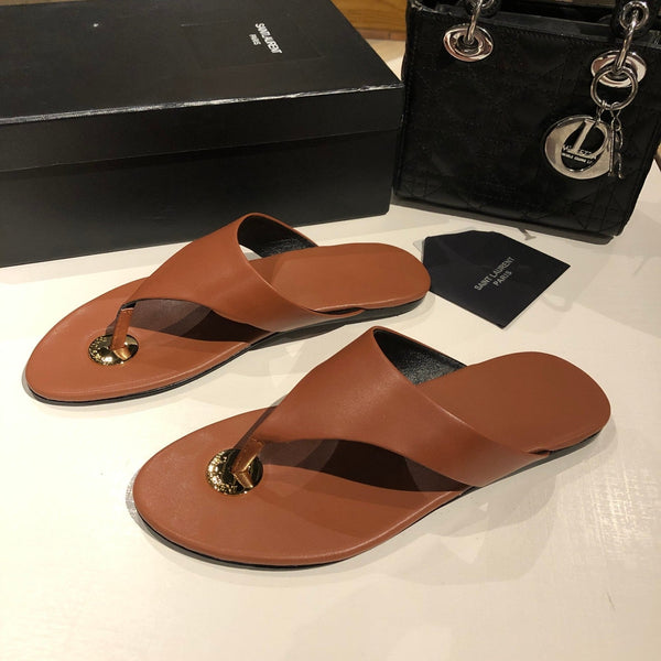 INFRADITO PIATTO IN PELLE DI VITELLO MARRONE BRONZO