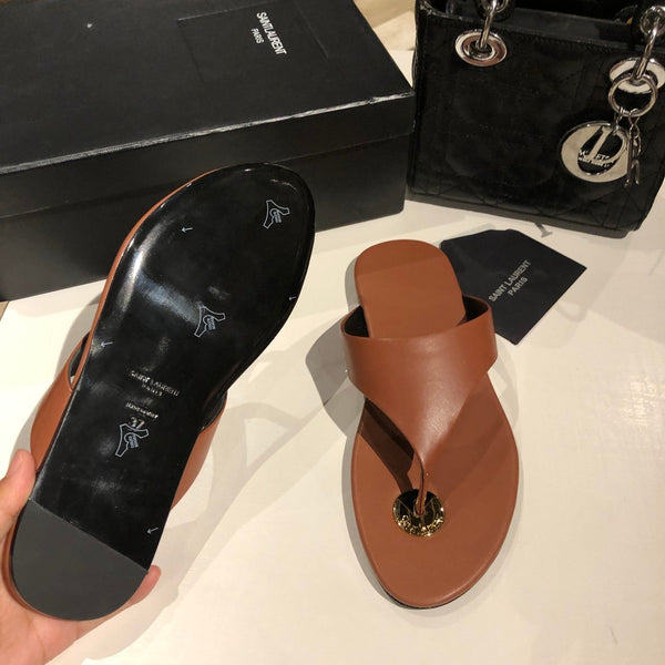 INFRADITO PIATTO IN PELLE DI VITELLO MARRONE BRONZO