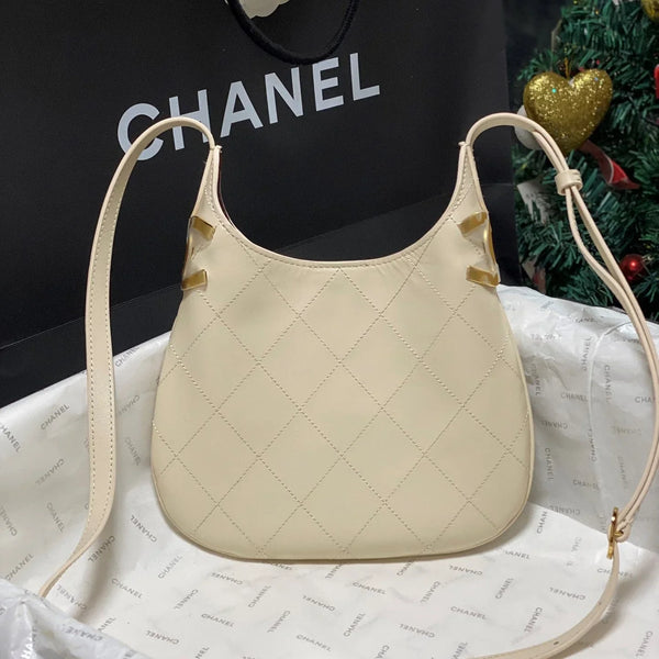 CC 2026 Hobo Bag 23CM Lambskin Leather