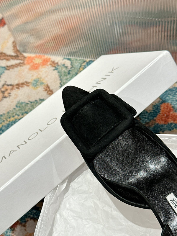 maysale 70 black suede calfskin