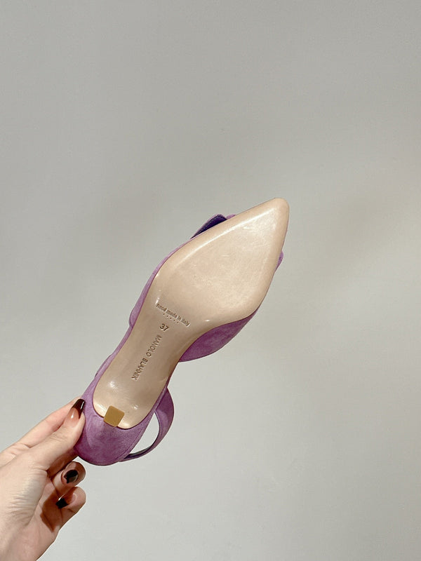 maysale 70 purple suede calfskin