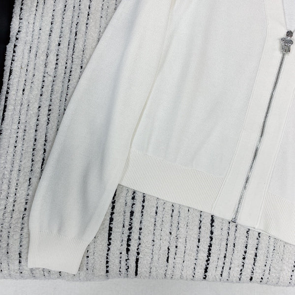 HM 25 Cardigan White Wool 228180