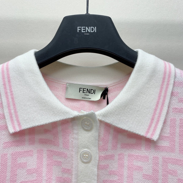 Fendi 25C Polo Shirt Pink 228188
