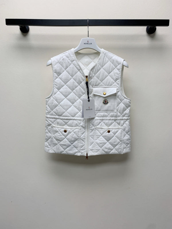 Moncler 25 Plaid Vest Polyester 281618