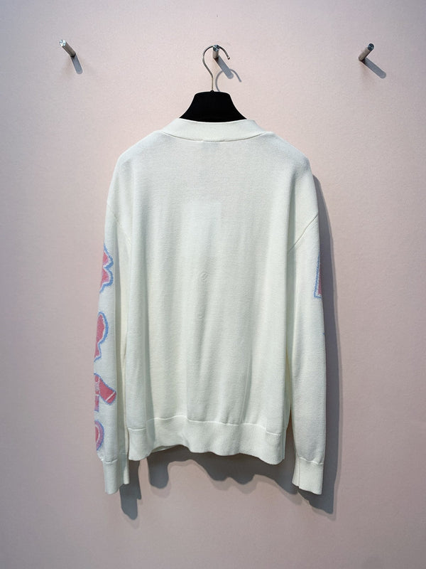 CC 25 Cardigan White And Black Cotton 287524