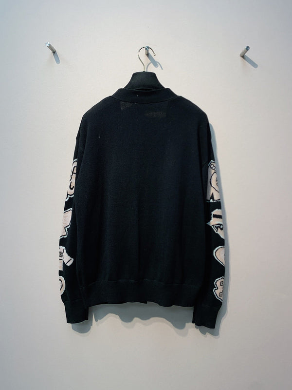 CC 25 Cardigan White And Black Cotton 287524