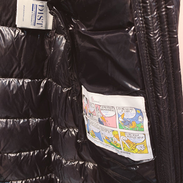 Moncler 25 Long Down Jacket Glossy Black Polyester 289151