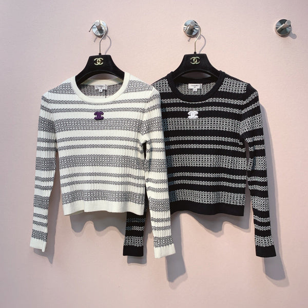 CC 25 Striped Sweater Polyester Fabric 296116