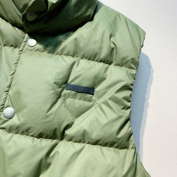 Prada 25 Vest Moss Green Polyester 296131