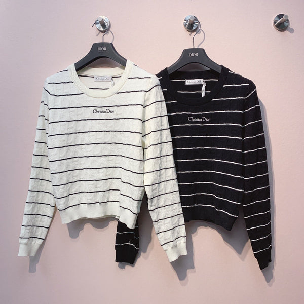 CD 25 Sweater Black And White Wool 301579