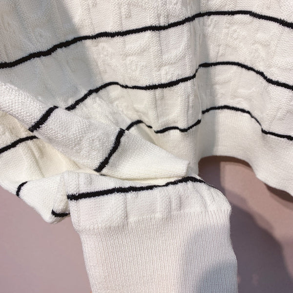 CD 25 Sweater Black And White Wool 301579