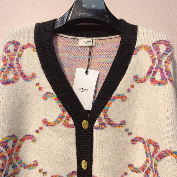 Celine 25 Cardigan Multicolor Wool 301603