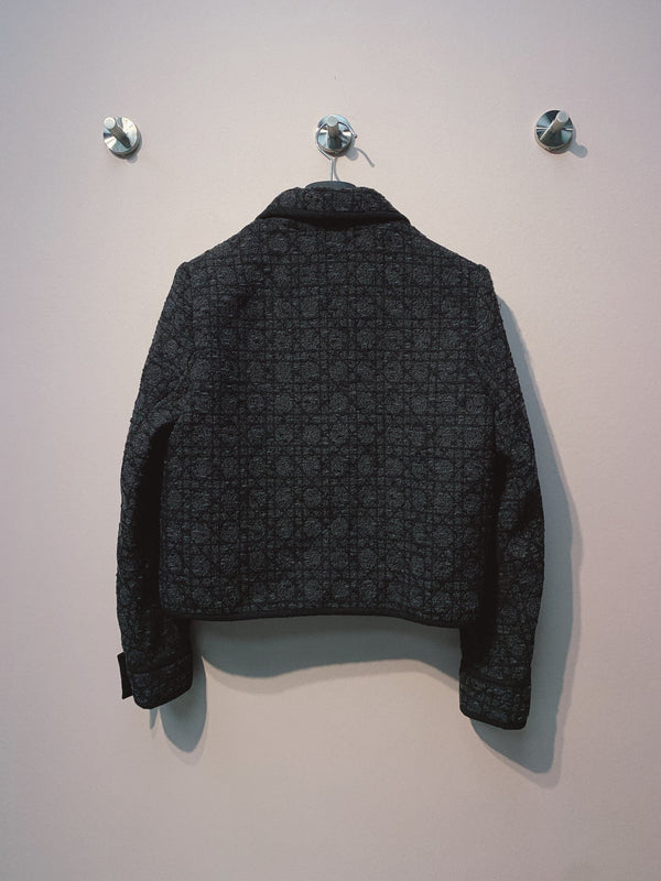 CD 25 Plaid Jacket Black Wool Cashmere 320978