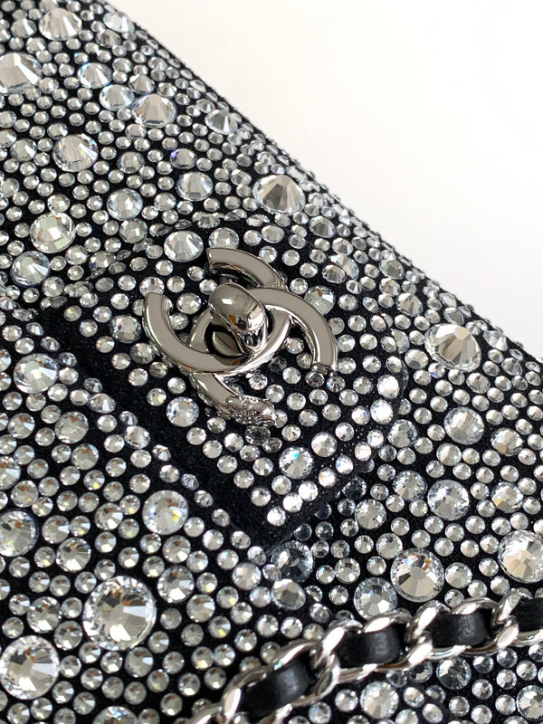 Borsa a patta CC 24S Mini 20 cm con intarsi in pietra