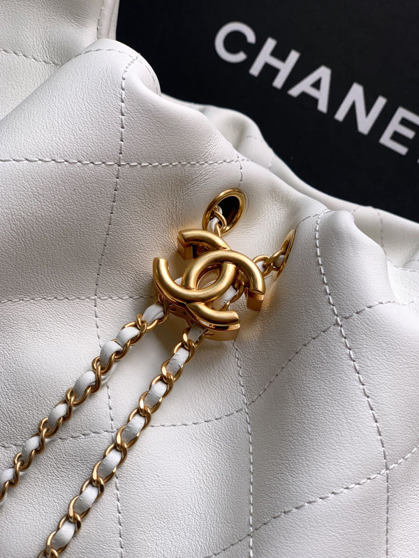 Chanel 26C Hobo Bag White Cowhide GHW 272332