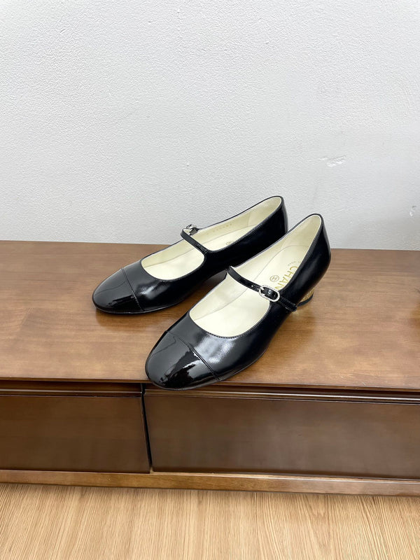 CC Mary Jane Black Cowhide