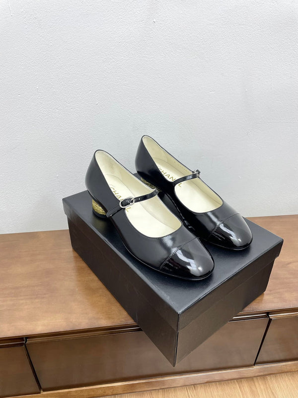 CC Mary Jane Black Cowhide