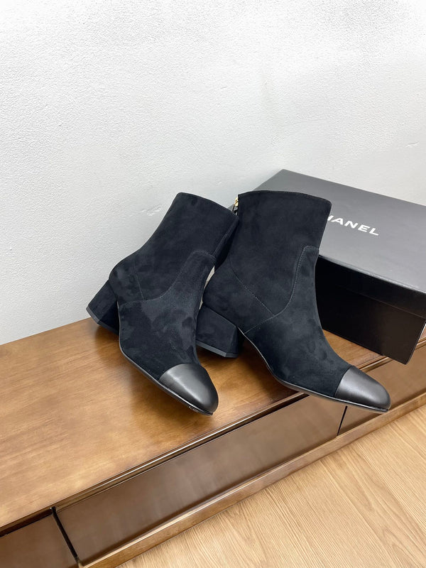 CC Ankle Boots 50mm Black Suede