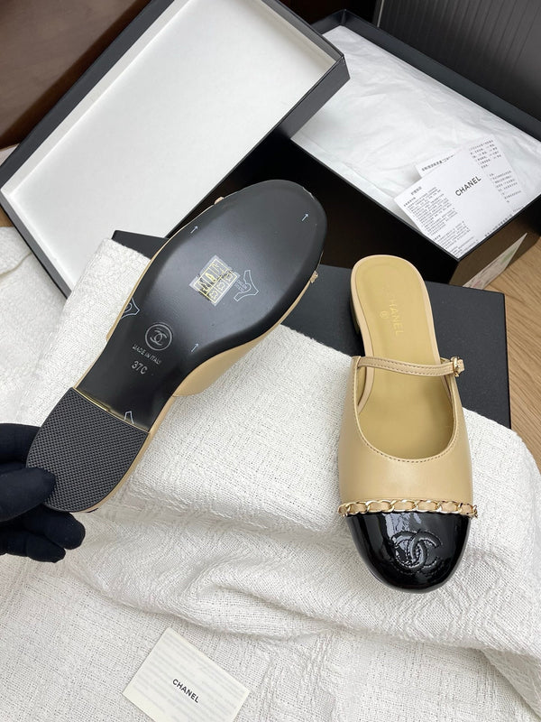 CC 25 Mules Flats Beige Sheepskin 311499