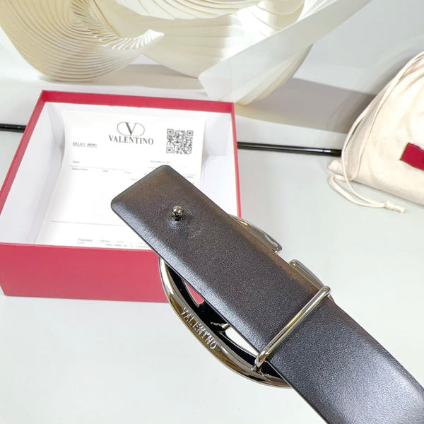 Ceinture Réversible The Bold Edition 30mm Cuir de veau bleu noir Boucle noire