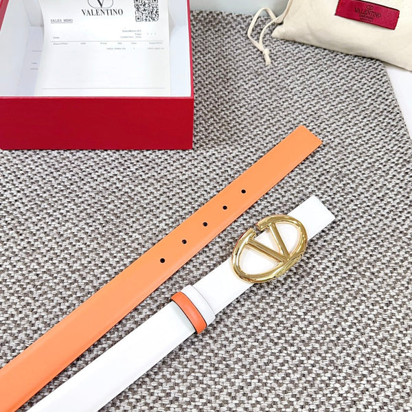 Ceinture Réversible The Bold Edition 30 mm Veau Blanc Marron Boucle Dorée