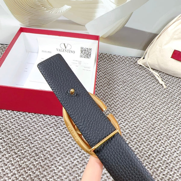 Ceinture réversible Bold Edition 30 mm veau grainé marron et noir, boucle dorée