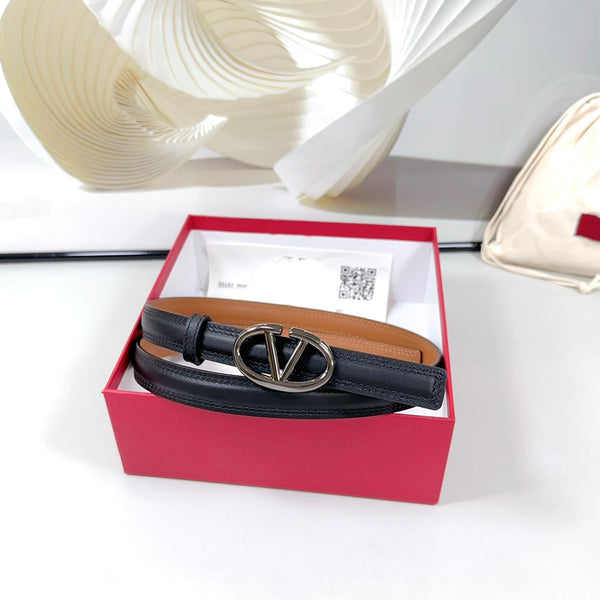 Ceinture Bold Edition 20mm Cuir de veau marron noir Boucle noire