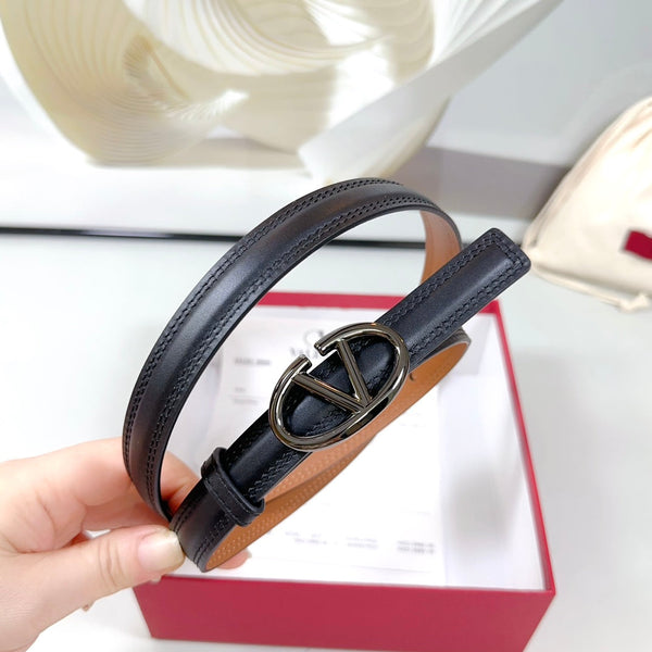 Ceinture Bold Edition 20mm Cuir de veau marron noir Boucle noire