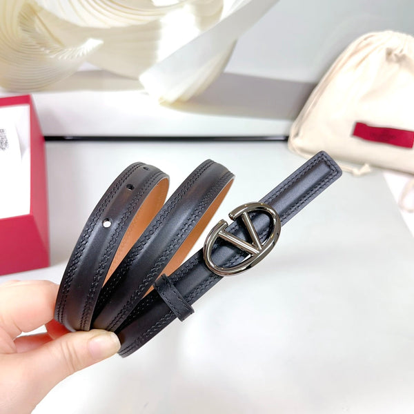 Ceinture Bold Edition 20mm Cuir de veau marron noir Boucle noire