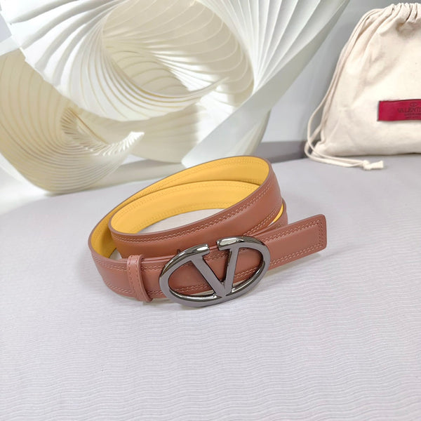 Ceinture Bold Edition 30mm veau marron jaune boucle noire