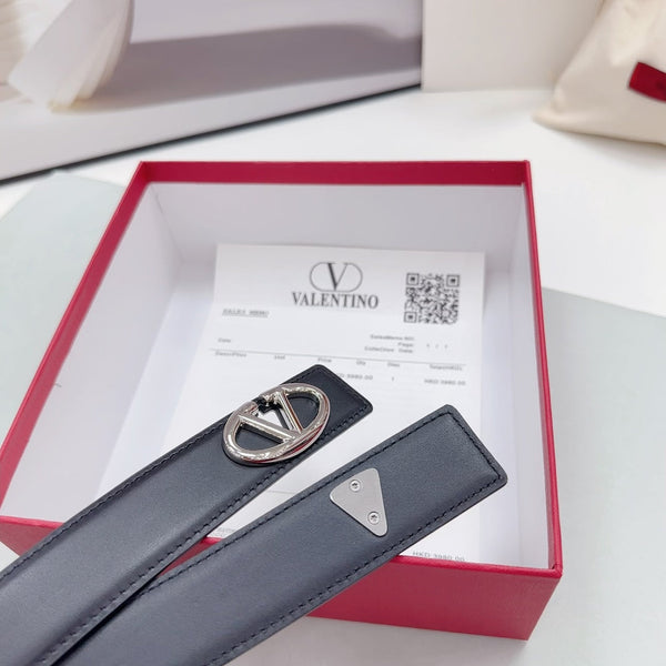 Ceinture The Bold Edition 30 mm veau noir boucle argentée