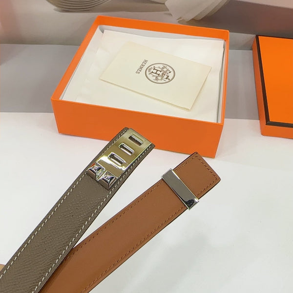 Collier De Chien Belt 30mm Etain Epsom Silver Buckle