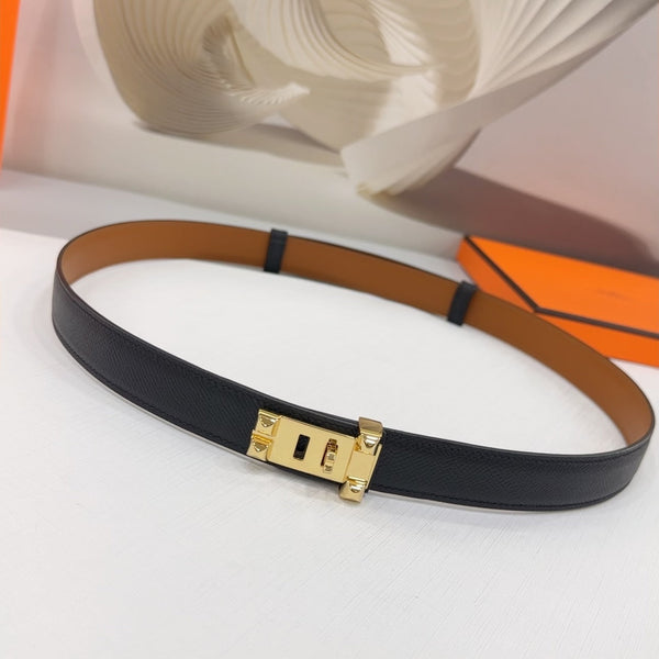 Cintura Collier De Chien 30mm Fibbia in oro Epsom nero