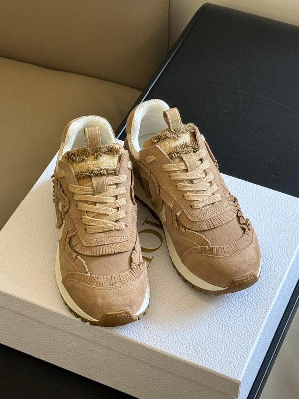 Cest CD Sneaker Marrone Pelle Scamosciata e Mesh